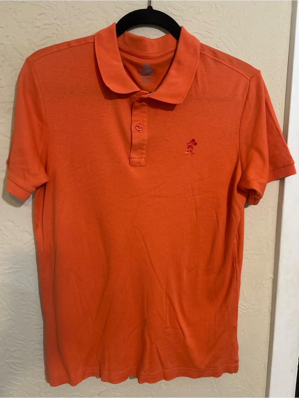Men's Orange Disney polo size small